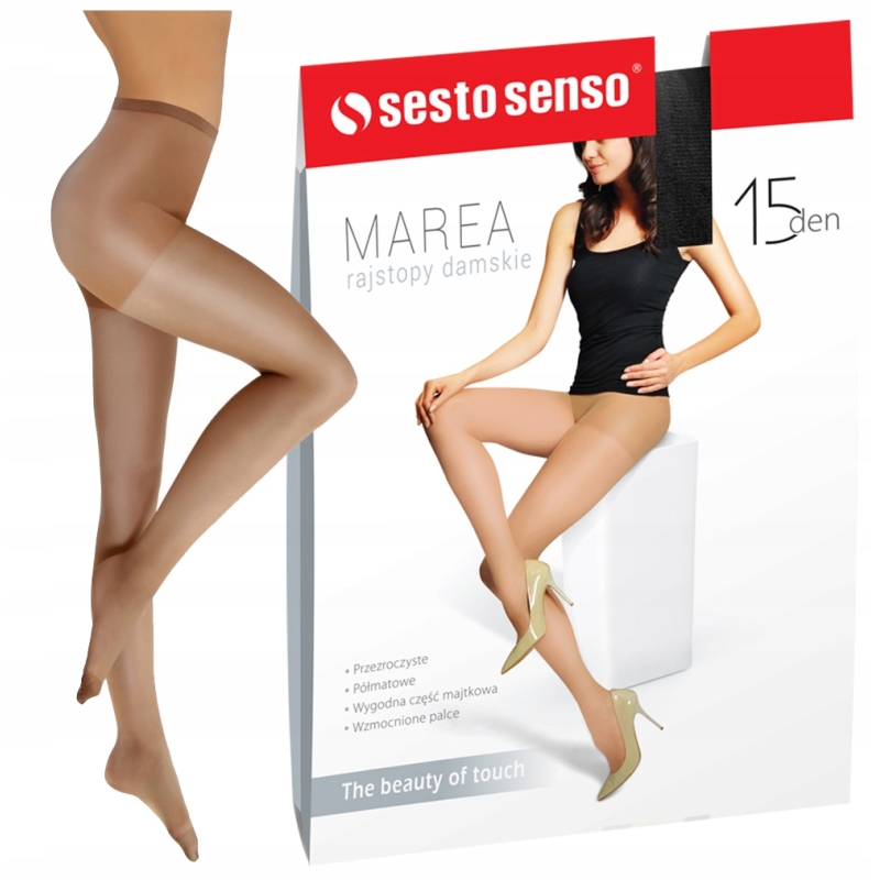 Rajstopy gładkie Sesto Senso Marea 15den DAINO