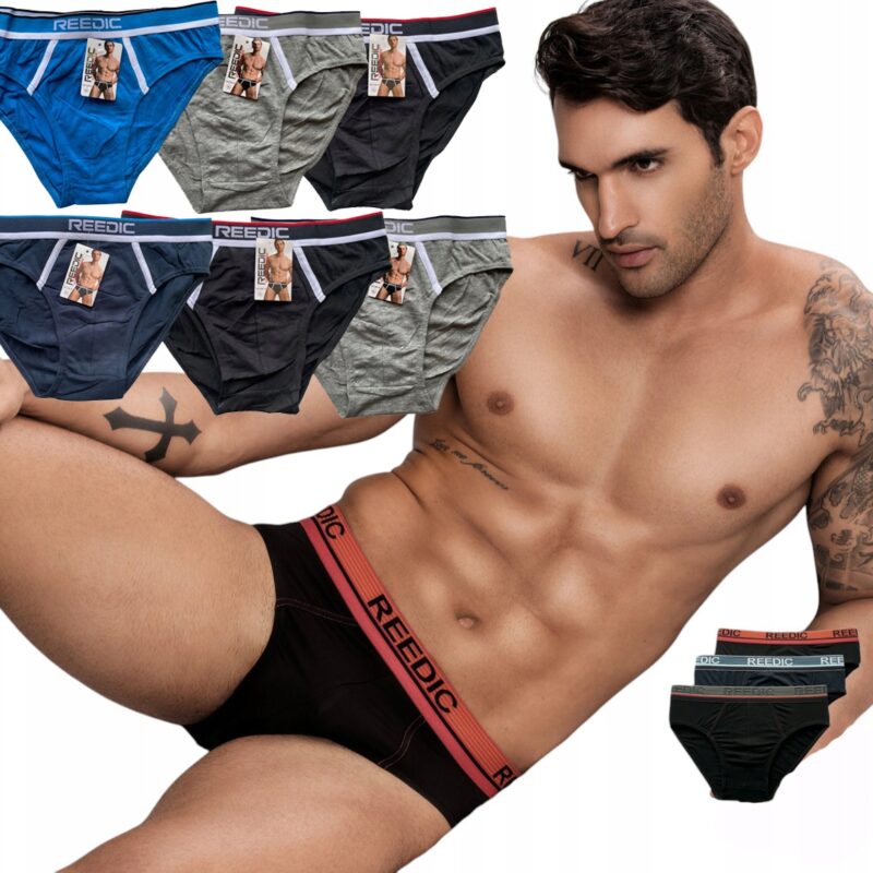 6x Slipy Męskie REEADIC BAWEŁNIANE