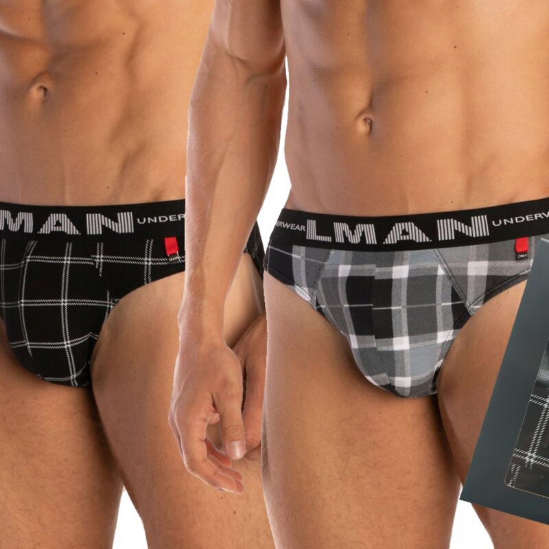 2x Slipy Męskie LAMA BAWEŁNIANE M-738SD